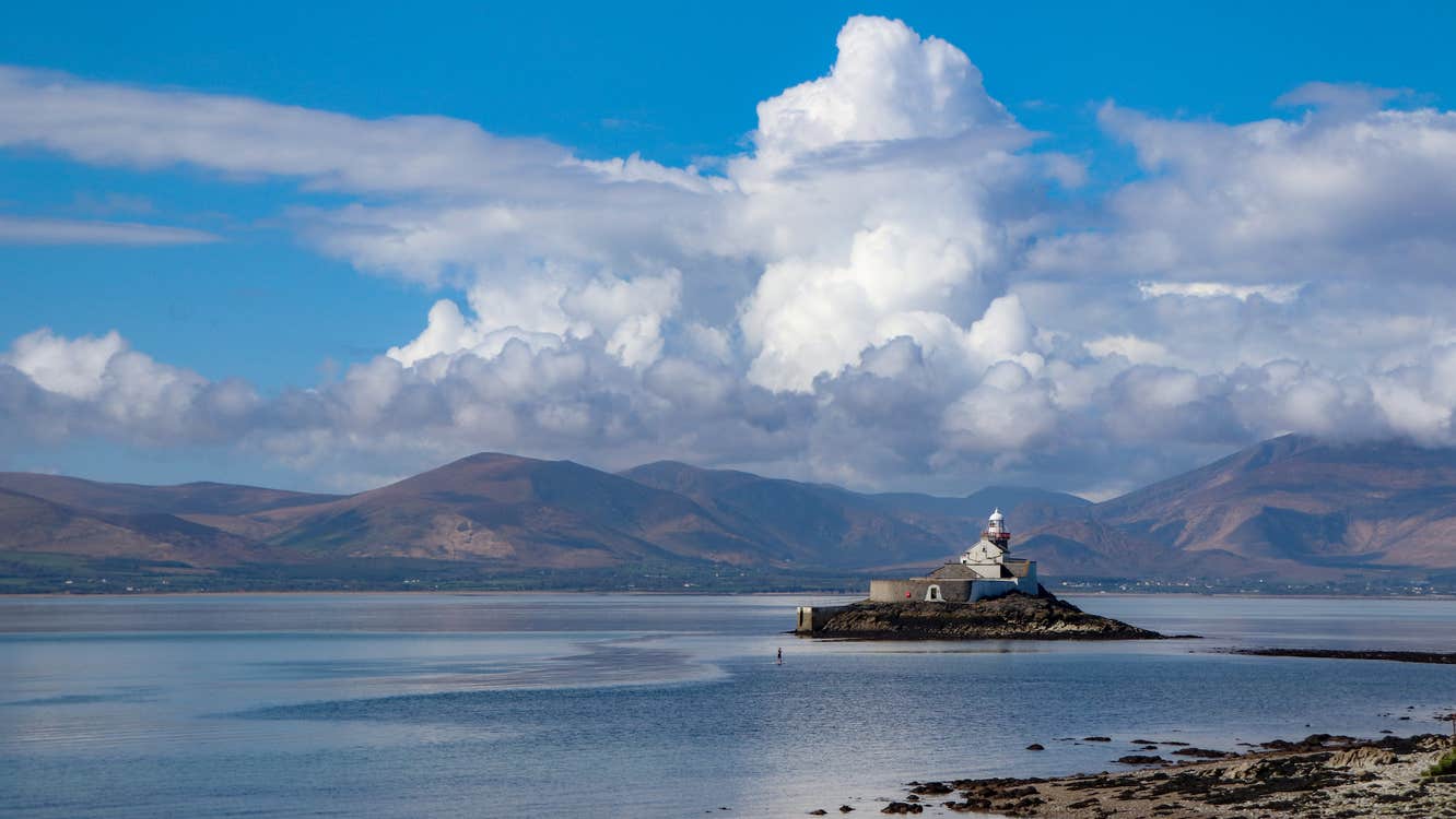 Fenit Lighthouse in Tralee Bay in County Kerry.