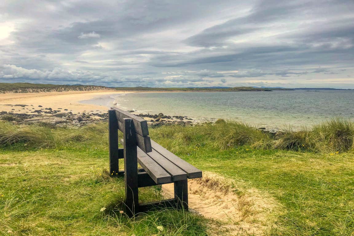 Image of a beach in Derrybeg in County Donegal