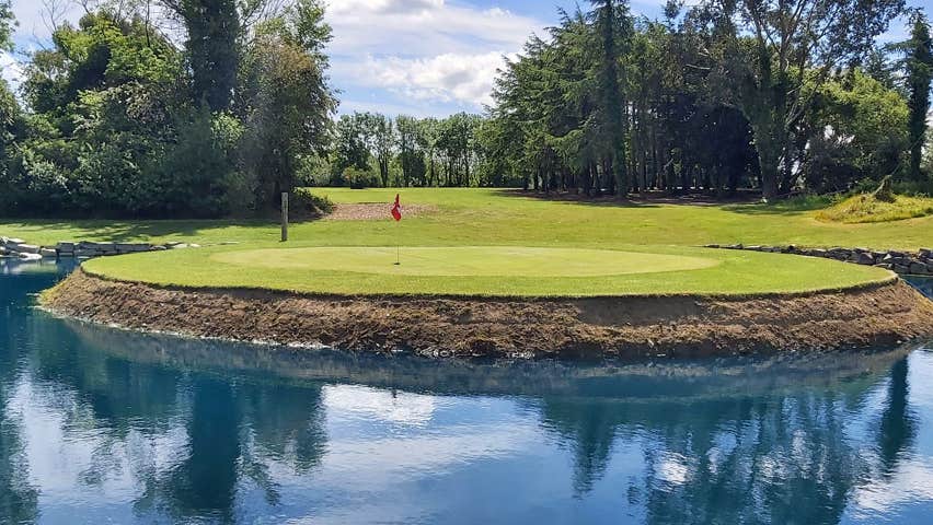 A view of the Sawdust inspired 15th hole on the pitch and putt course
