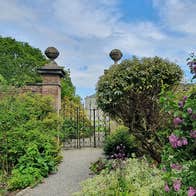 Gate entrance in to Lodge Park Walled Garden