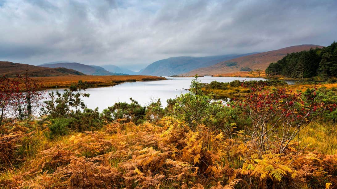 A landscape picture of Glenveagh National Park.