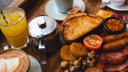 All day breakfast served at the Castle Tea Rooms