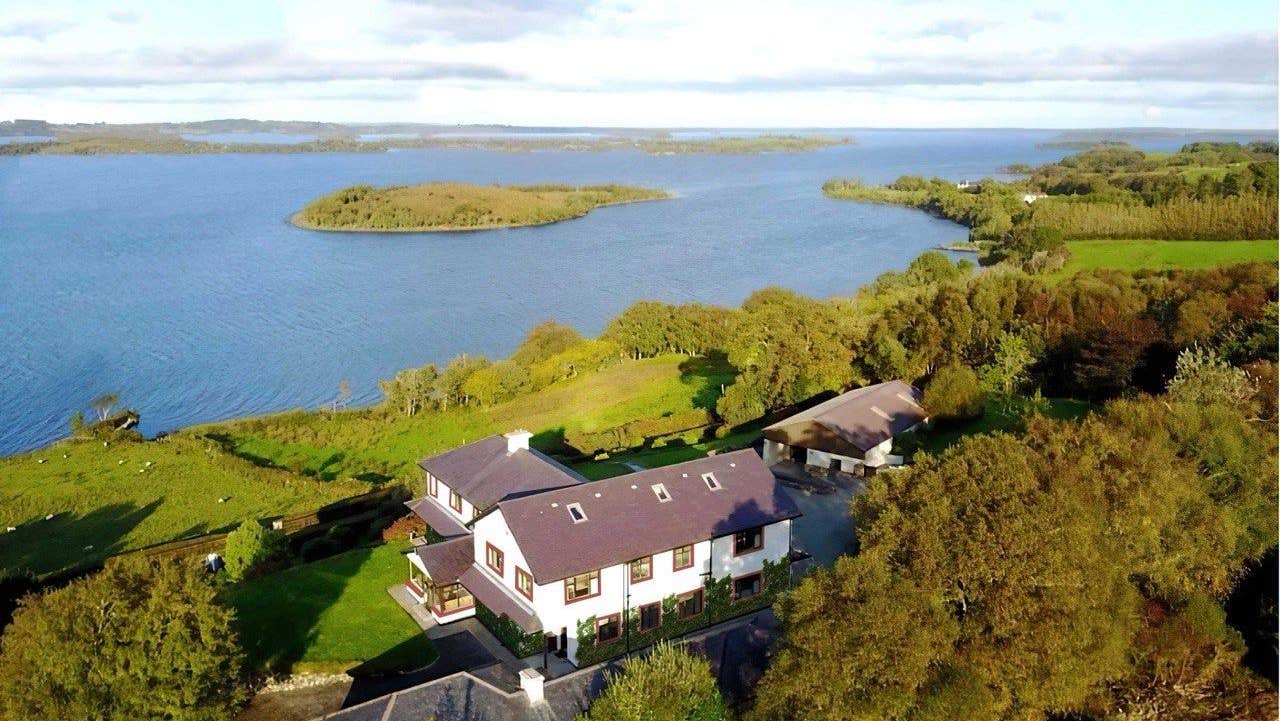 Aerial view of property