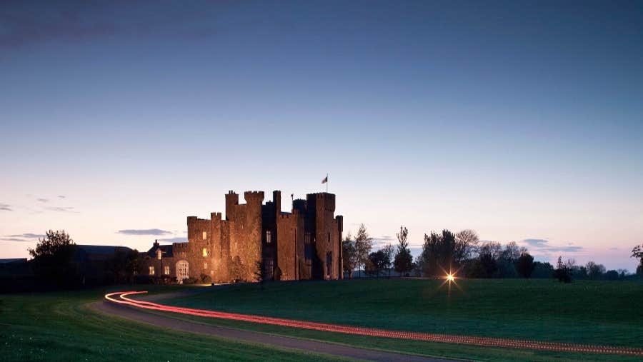 Outside of Lisheen Castle.