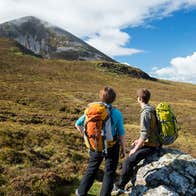 Hikers on Croagh Patrick in Co Mayo