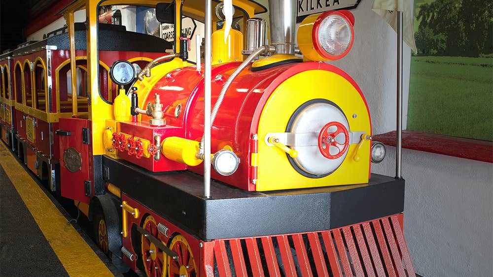 A colourful train for kids