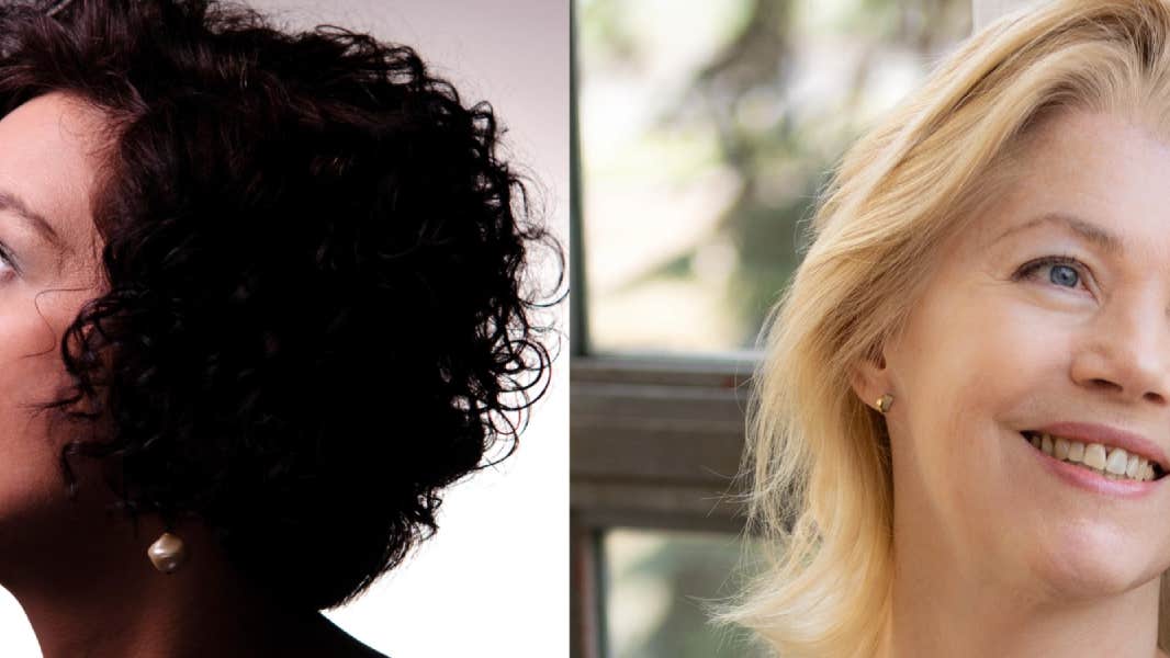 two women in banner image for the event that is on