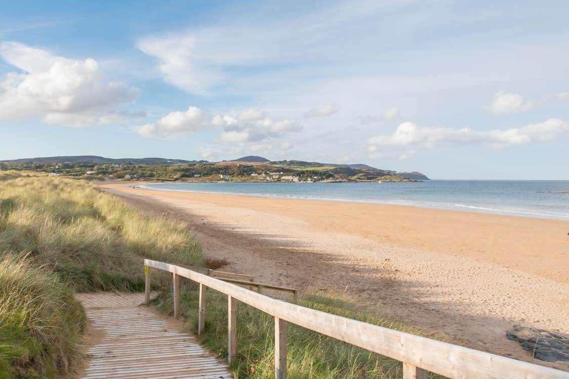 Image of Culdaff Beach and the boardwalk, Inishowen Peninsula, County Donegal