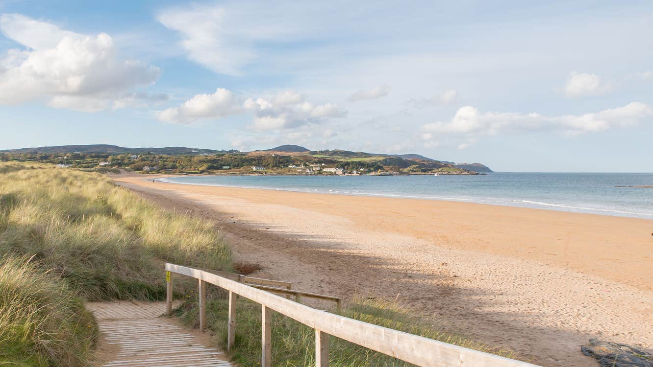 Image of Culdaff Beach and the boardwalk, Inishowen Peninsula, County Donegal