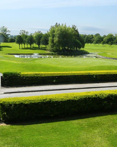 A view of the fairways and greens out on the course at the Corrstown Golf Club