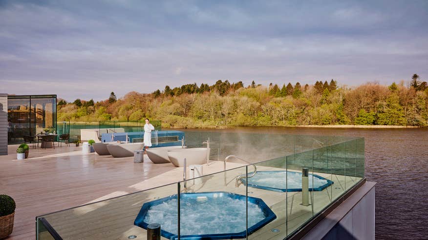 A woman at the Ice House Hotel in County Mayo