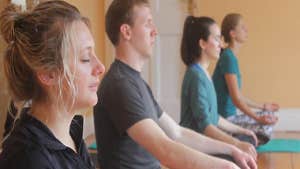 Image of people on Yoga Retreat