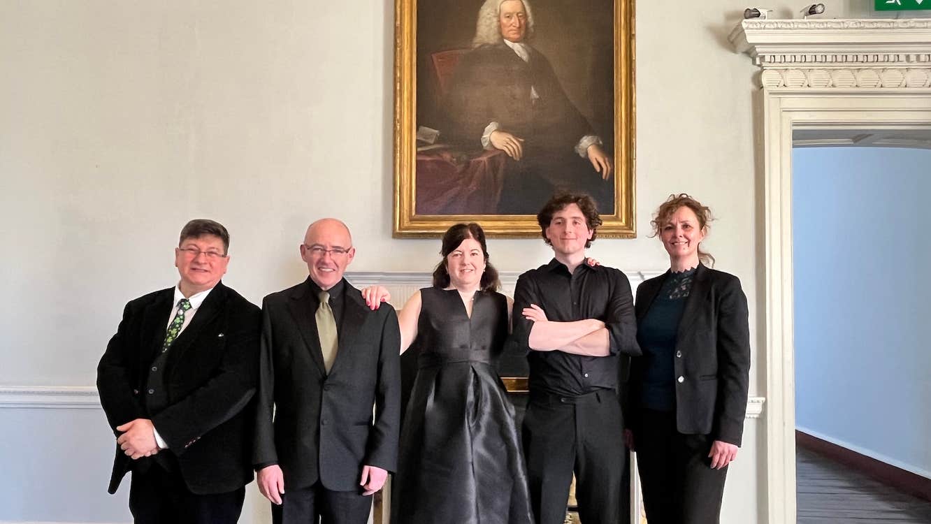 Helen Hancock, José Scolaro, Thomas Murphy, Seán Hancock and Eszter Cetinceviz at Rathfarnham Castle
