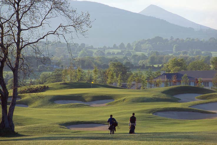 Golfers at Druids Glen Golf Resort in County Wicklow