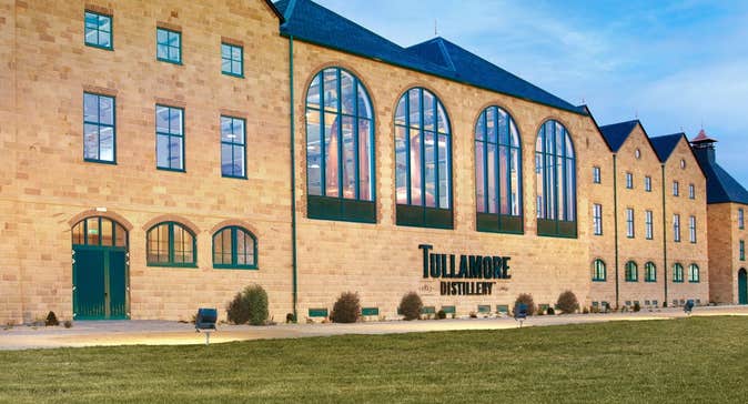 Exterior of the main distillery building at Tullamore DEW