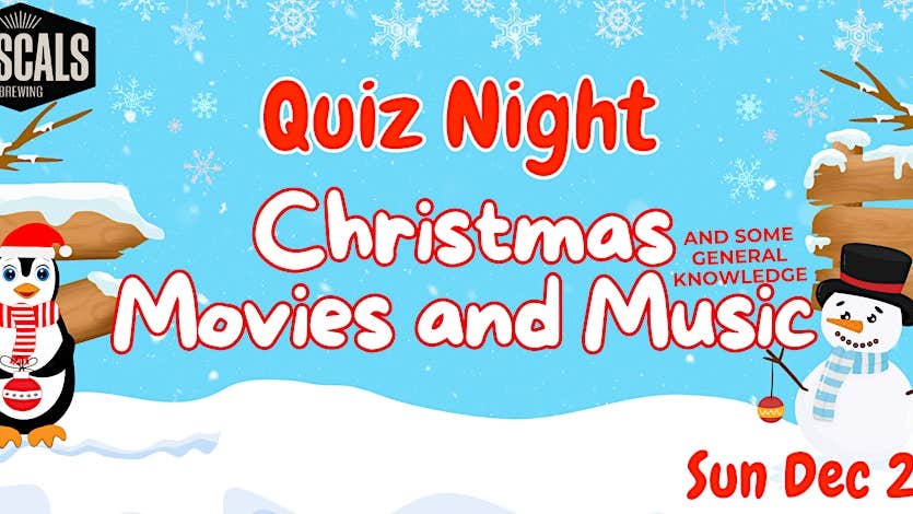 Christmas Movie & Music Quiz Night at Rascals Brewery
