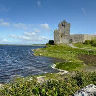 An old castle beside the shore