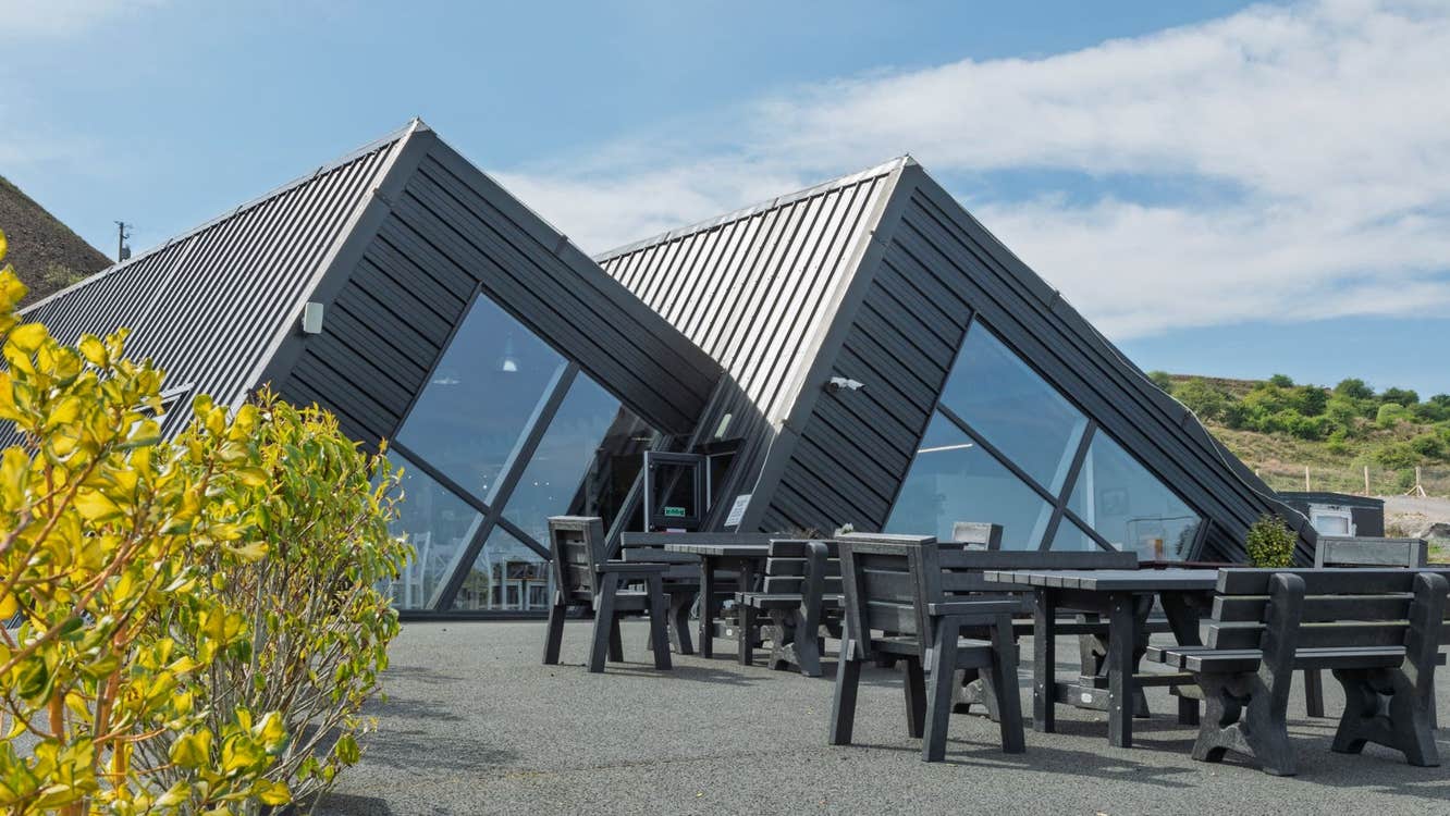 External view of the Arigna Mining Experience onsite café and gift shop
