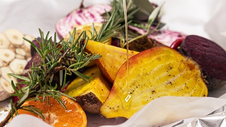 Roasted Beetroots, Herbs & Olive Oil