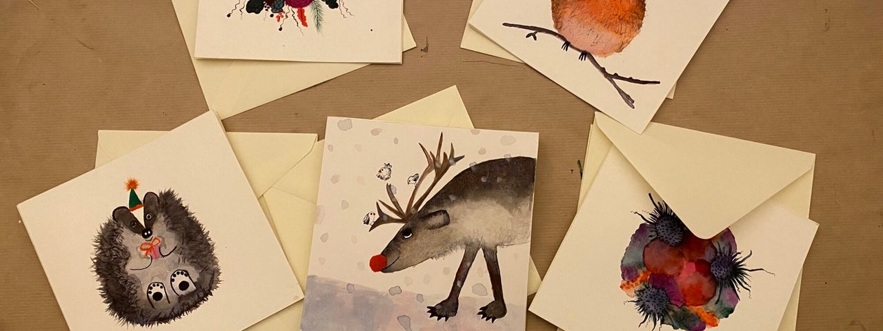 Watercolour Christmas Cards with Artist Jen O’Brien