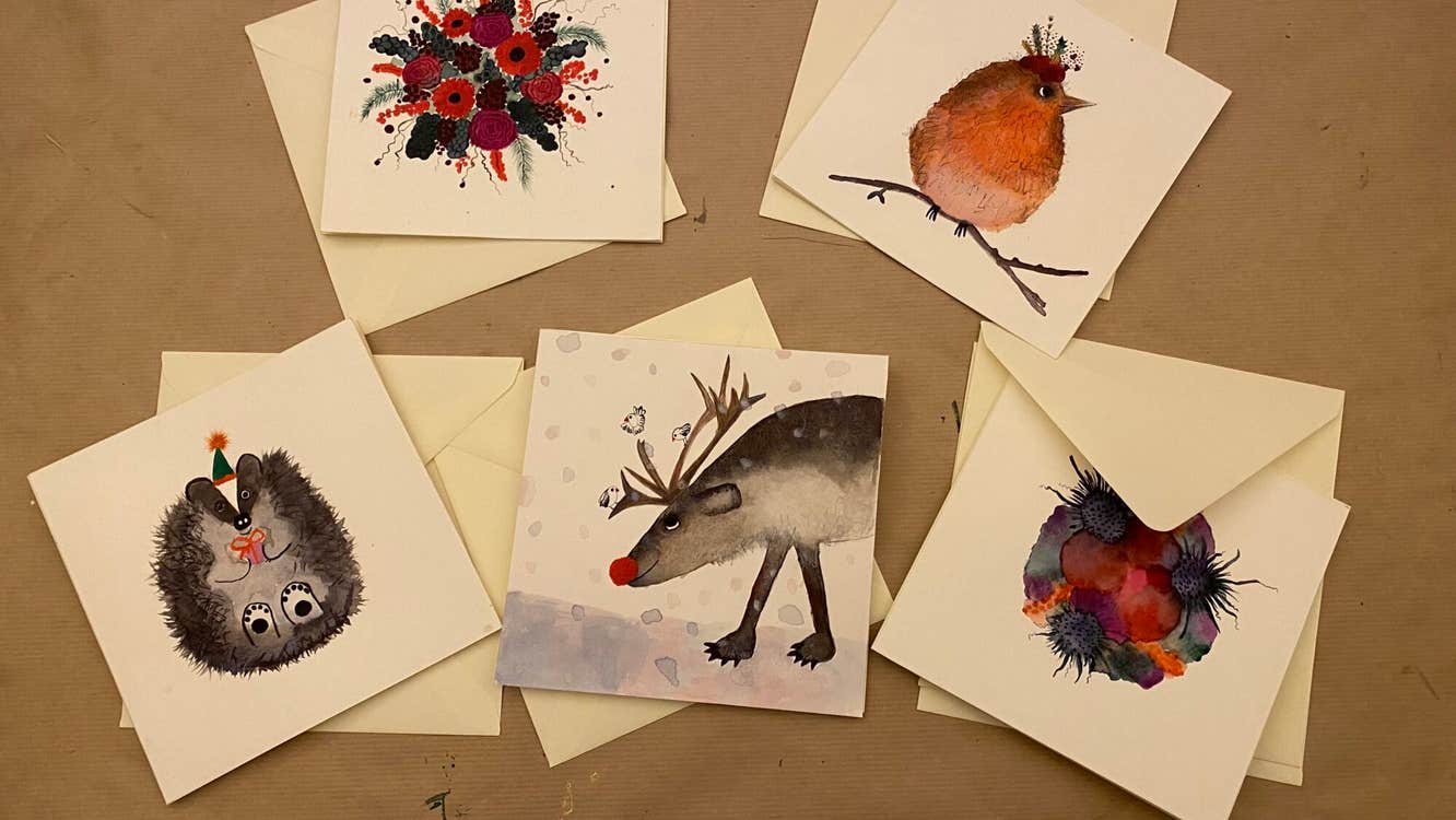 Watercolour Christmas Cards with Artist Jen O’Brien