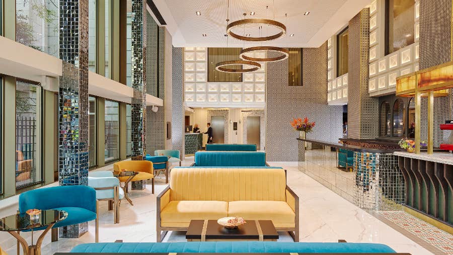 Lobby area with comfortable seating
