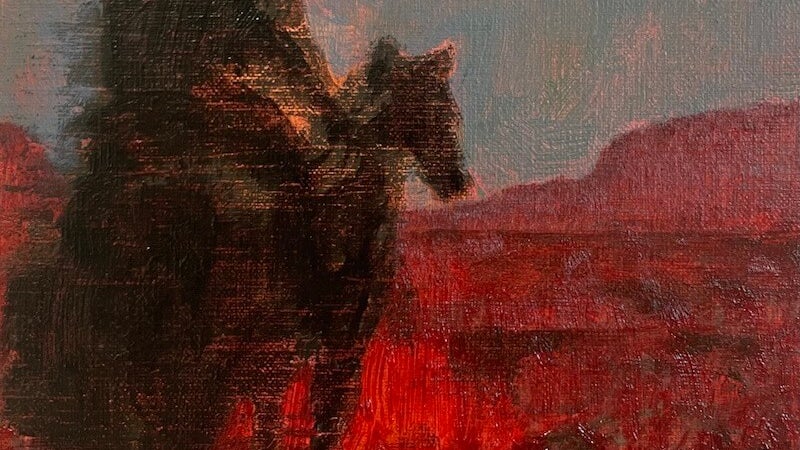 Oil on linen, 25h x 20w cm, €800