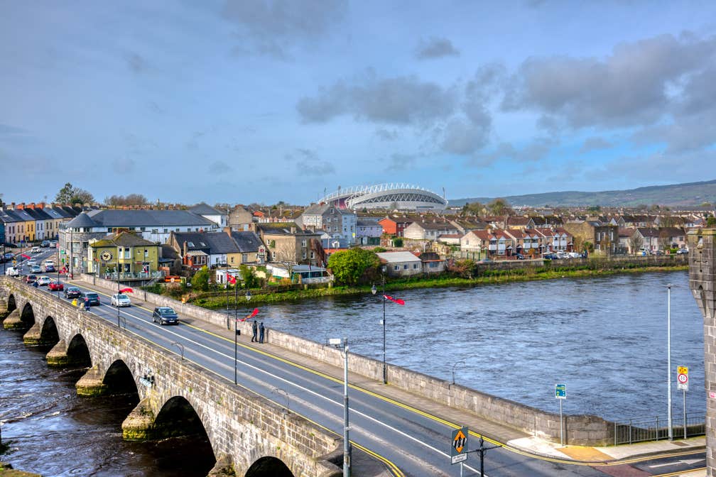 View of Thomond Park from King John's Castle, Limerick City, County Limerick