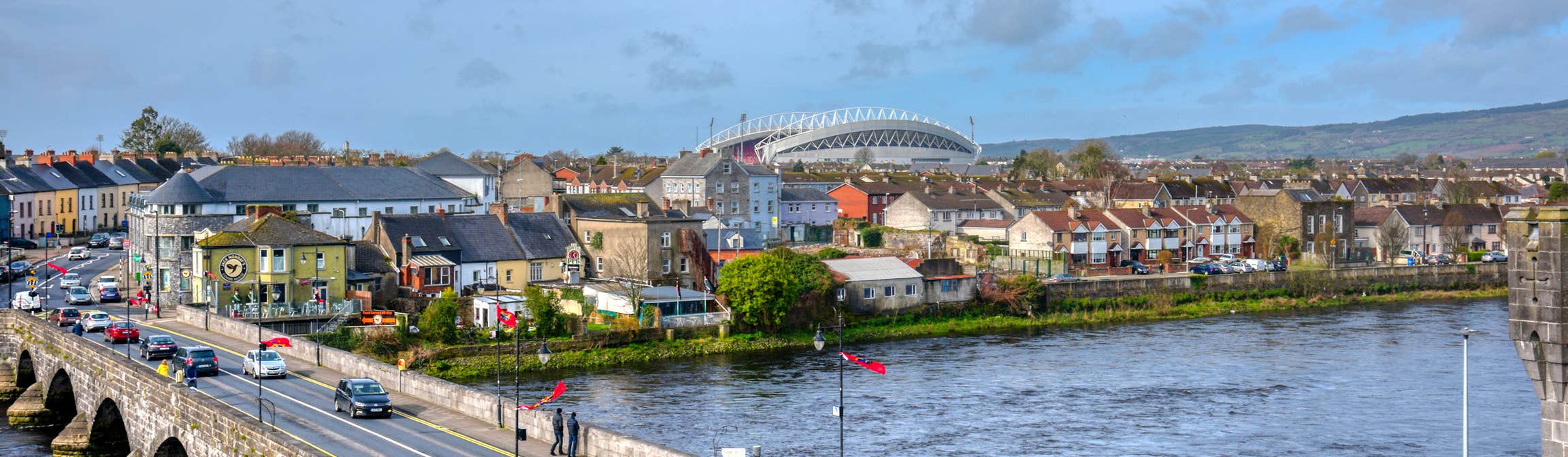 View of Thomond Park from King John's Castle, Limerick City, County Limerick