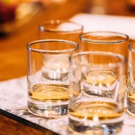 Sips & Serenades - Pearse Lyons: group of 5 small whiskey glasses