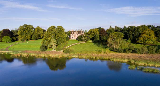 Trees and a lake at Castle Leslie, Co Monaghan