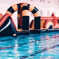 The 18ft pool obstacle course in Coral Leisure Ballinasloe