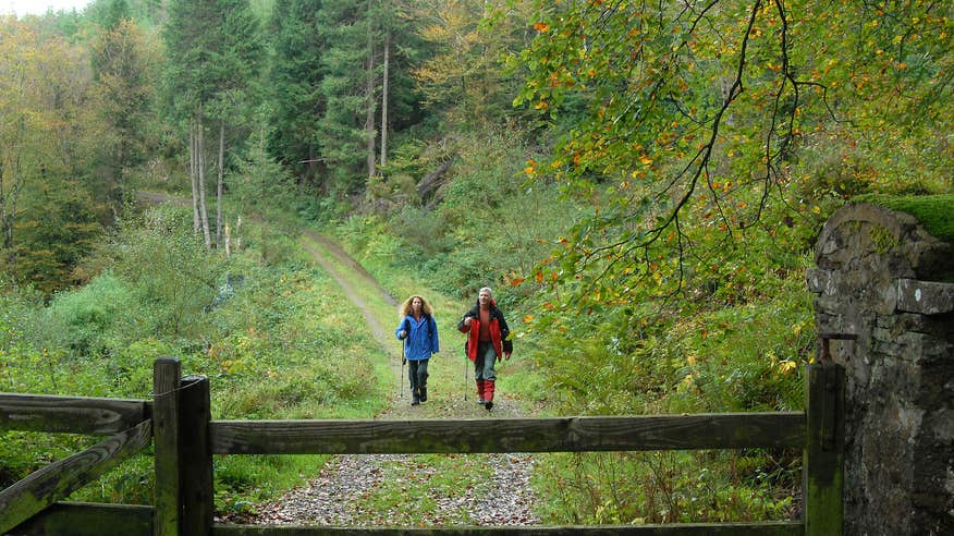 Hikers on the Attychraan Loop in Co Limerick