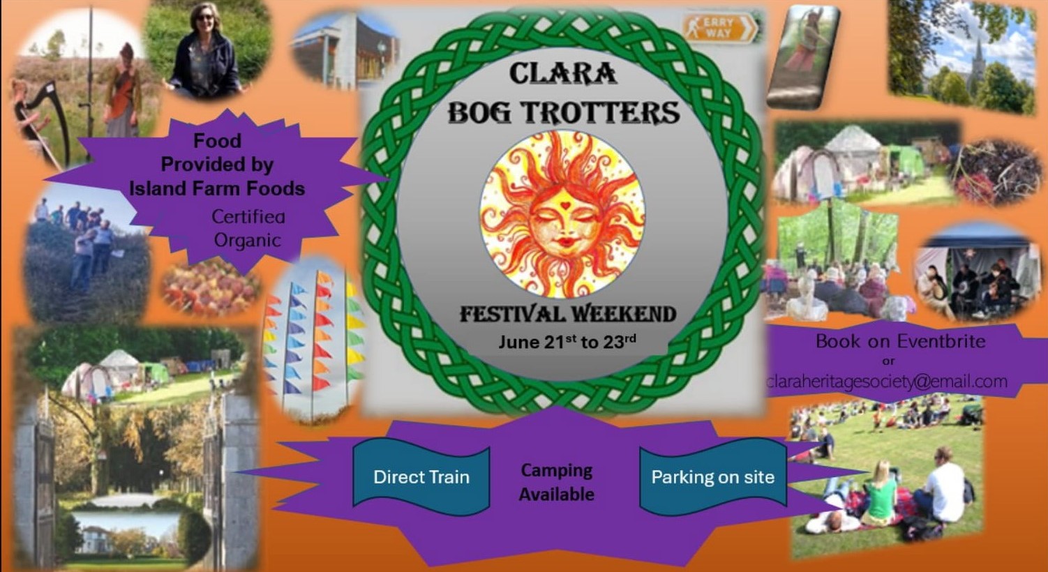 Clara Bog Trotters Festival, celebrating the peatlands during the Summer Solstice.