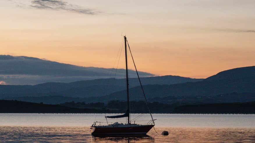A sailing boat in Bantry Bay, Co Cork
