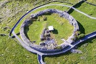 An aerial view of Caherconnell Fort in County Clare
