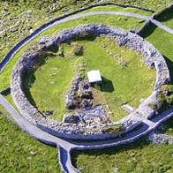 An aerial view of Caherconnell Fort in County Clare