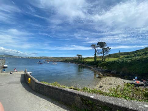 Sherkin Pier in County Cork on a sunny day