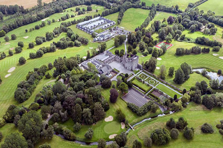 Aerial view of grounds