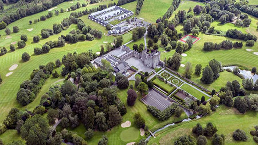 Aerial view of grounds
