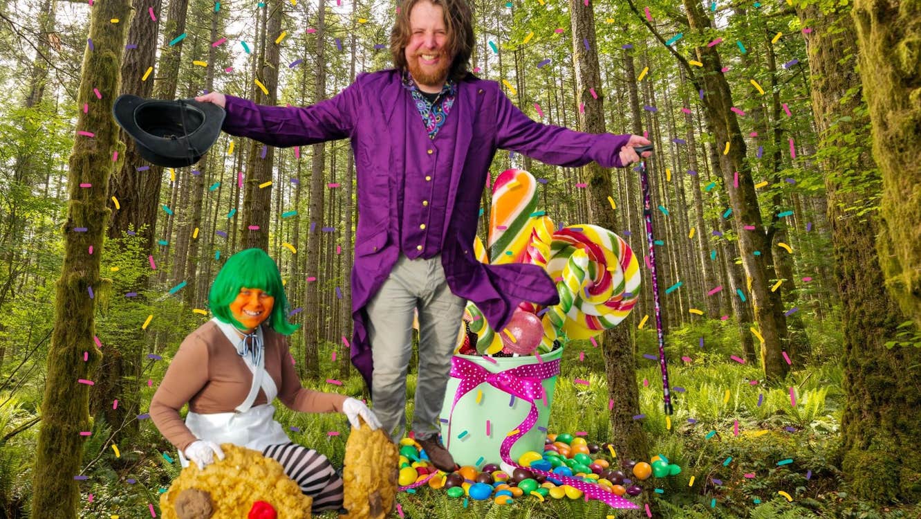 Wally Wonka and an Oompa Loompa