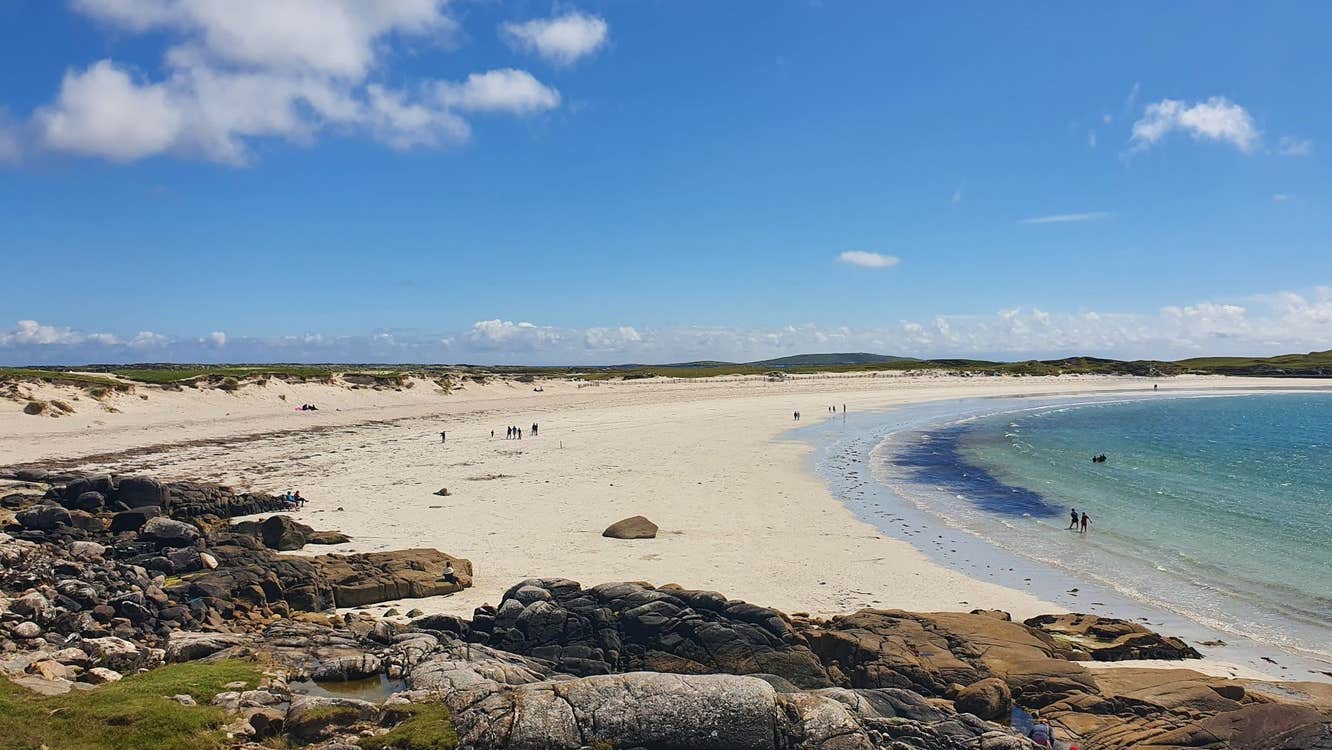 A view of Dog's Bay Beach in Connemara with Luxurious Ireland