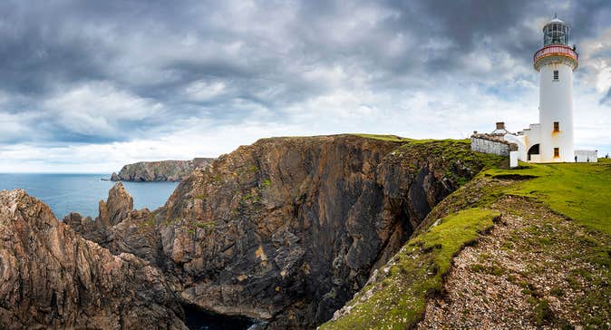 Storm clouds beside the sea near Arranmore Lighthouse, Arranmore, Donegal