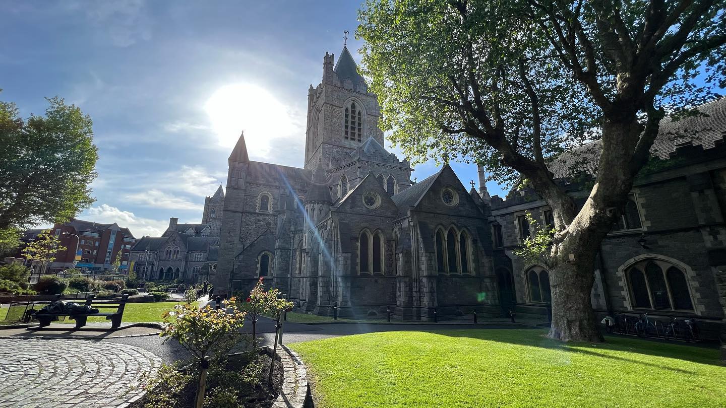 Admire the spire of Christ Church Cathedral, one of the most popular attractions in Dublin.