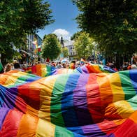 People celebrating Pride in Mayo.