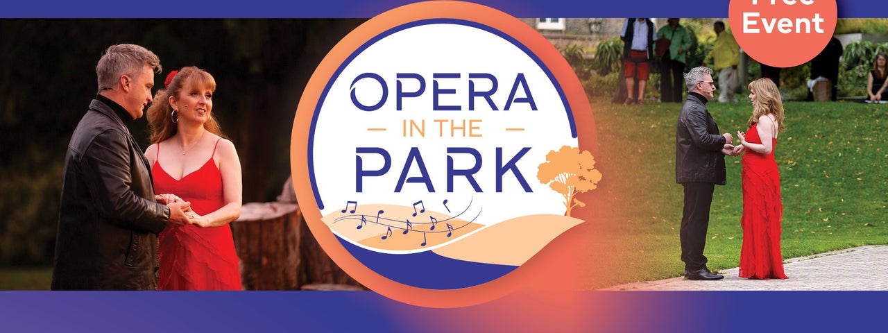Poster for opera in the park, Verdi Gala in Rathfarnam Castle