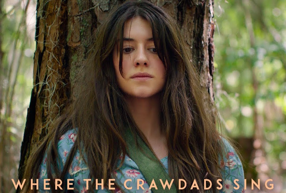 Where the Crawdads Sing, story of Kya, starring Daisy Edgar-Jones, picture of young girl against a tree looking down
