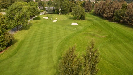 An aerial view of Edmondstown Golf Course