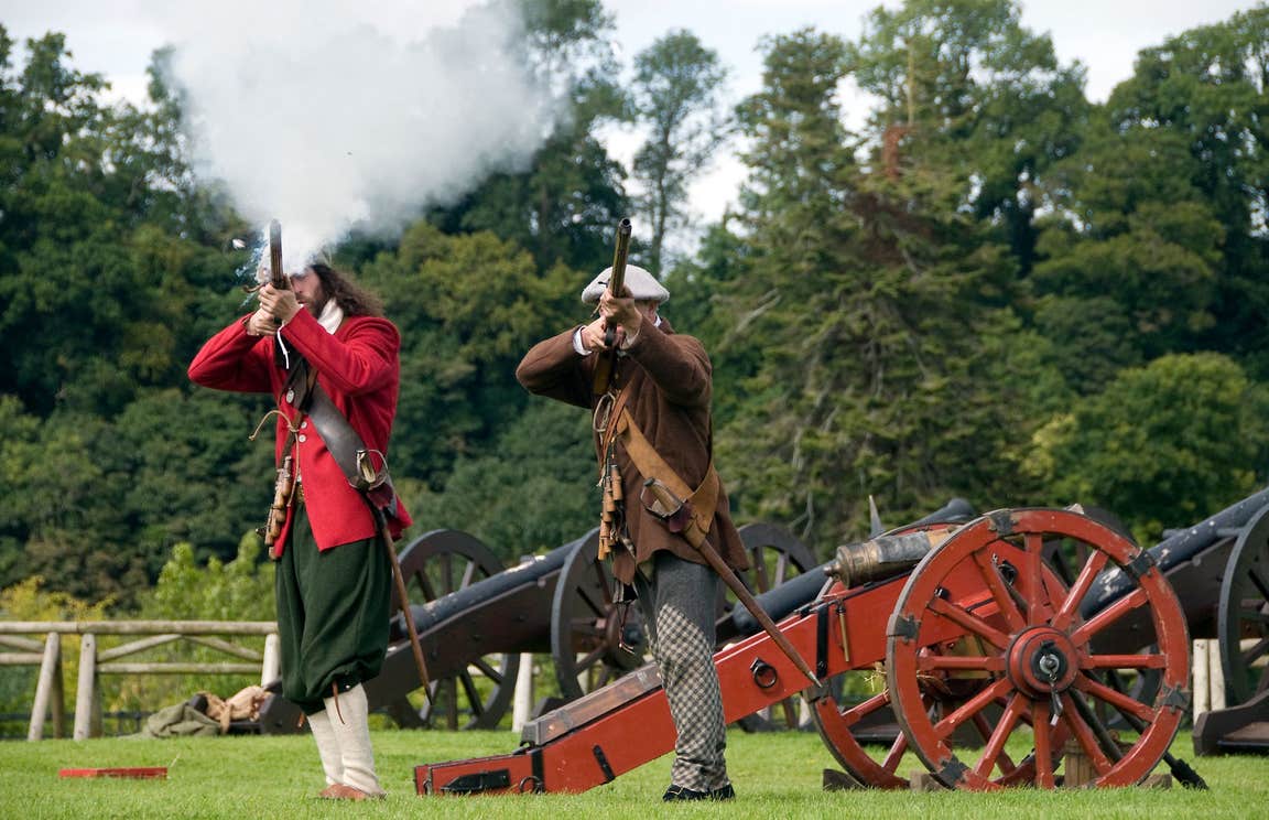 A reenactment of Battle of The Boyne, County Meath