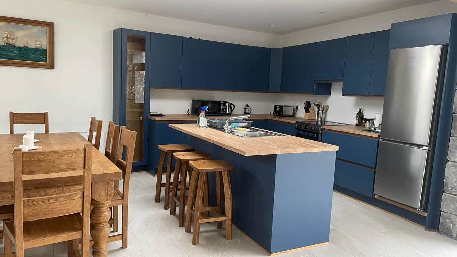 kitchen area at Heron Brook Lodge, County Longford